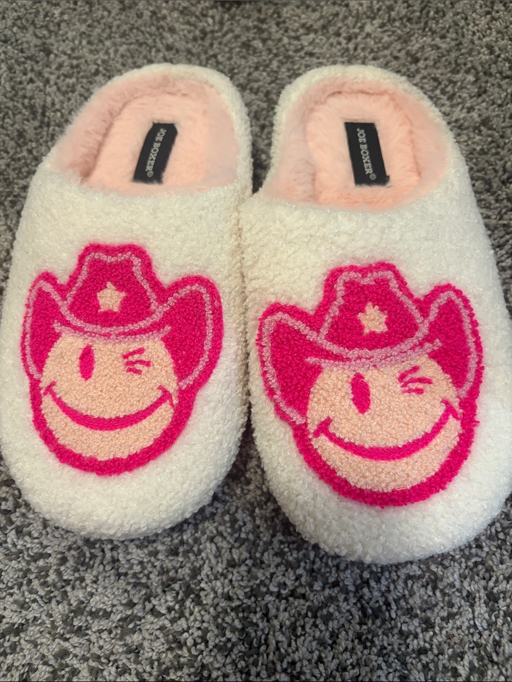 Joe Boxer Cowgirl Slippers 7/8